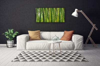 Photo sur toile Bambou floral vert