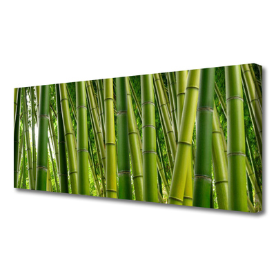 Photo sur toile Bambou floral vert