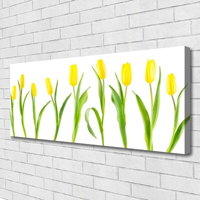 Photo sur toile Tulipes floral jaune vert