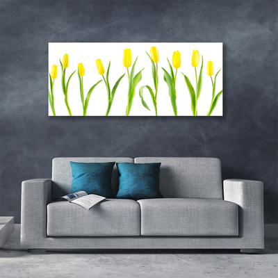 Photo sur toile Tulipes floral jaune vert