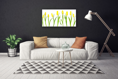 Photo sur toile Tulipes floral jaune vert