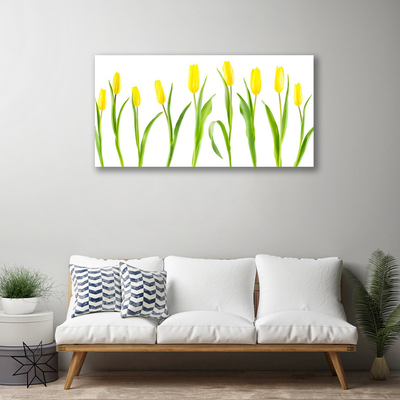 Photo sur toile Tulipes floral jaune vert