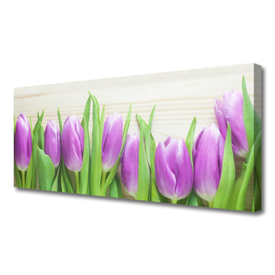 Photo sur toile Tulipes floral rose vert