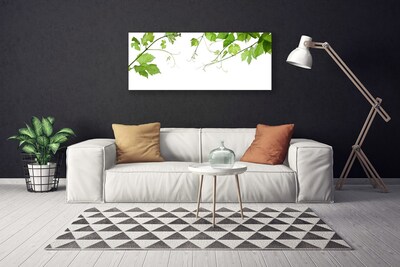 Photo sur toile Branches feuilles floral brun vert