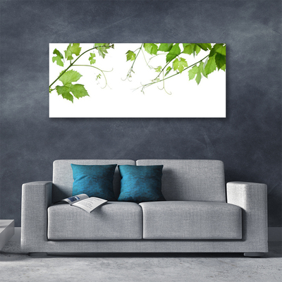 Photo sur toile Branches feuilles floral brun vert