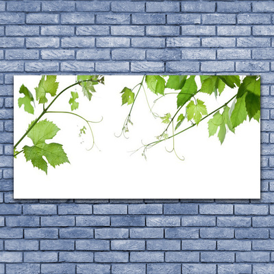 Photo sur toile Branches feuilles floral brun vert