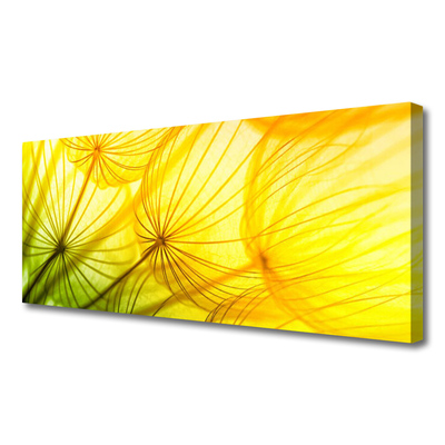 Photo sur toile Pissenlit floral vert jaune