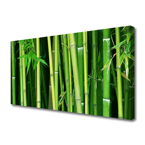 Photo sur toile Bambou floral vert