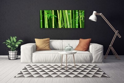 Photo sur toile Bambou floral vert