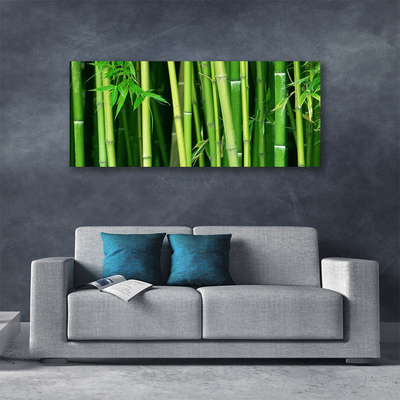 Photo sur toile Bambou floral vert