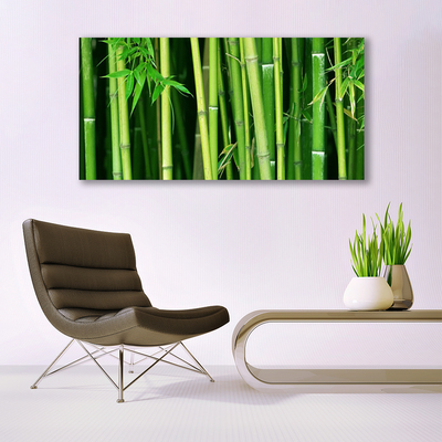 Photo sur toile Bambou floral vert