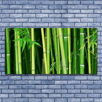 Photo sur toile Bambou floral vert