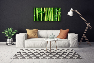 Photo sur toile Bambou floral vert