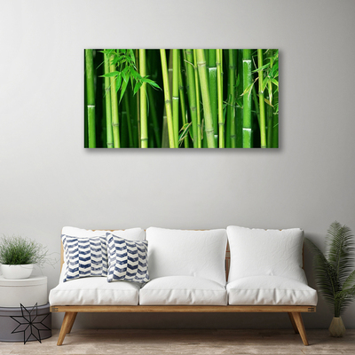 Photo sur toile Bambou floral vert