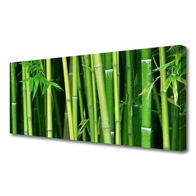 Photo sur toile Bambou floral vert