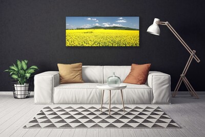 Photo sur toile Prairie nature jaune