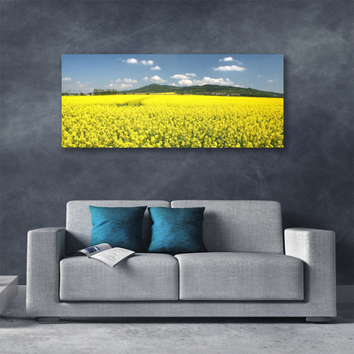 Photo sur toile Prairie nature jaune