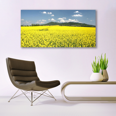 Photo sur toile Prairie nature jaune