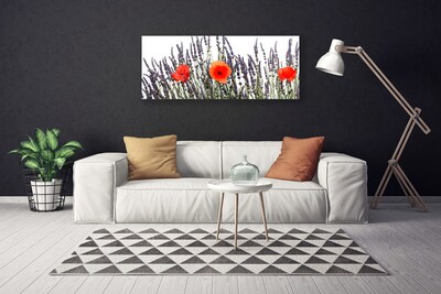 Photo sur toile Fleurs floral violet rouge vert