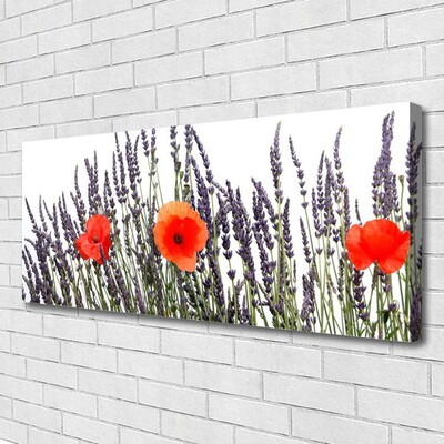 Photo sur toile Fleurs floral violet rouge vert