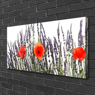 Photo sur toile Fleurs floral violet rouge vert