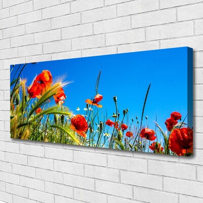 Photo sur toile Fleurs floral rouge vert