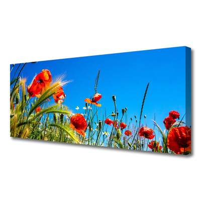 Photo sur toile Fleurs floral rouge vert