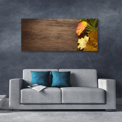 Photo sur toile Feuillage floral vert orange