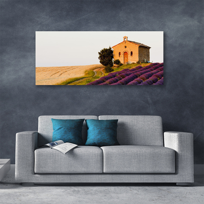 Photo sur toile Terrain paysage brun vert rose