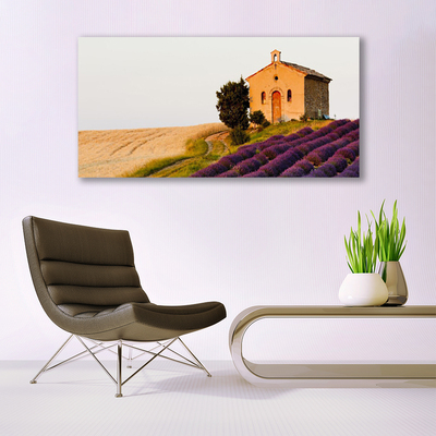 Photo sur toile Terrain paysage brun vert rose