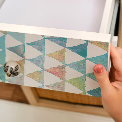 Papier à coller sur meuble Motif rétro coloré