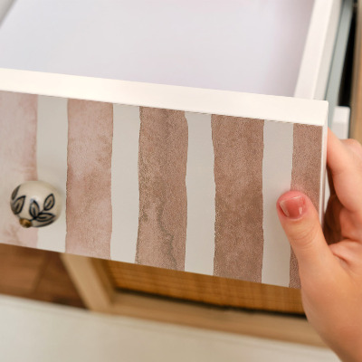 Sticker sur meuble Rayures beiges