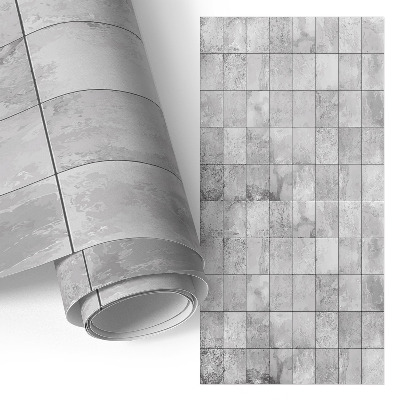 Papier à coller sur meuble Carreaux gris