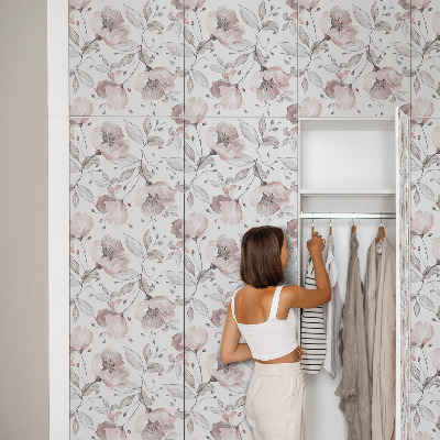 Papier adhésif pour meuble Fleurs pastel