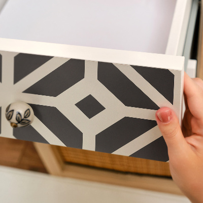 Sticker sur meuble Motif noir et blanc