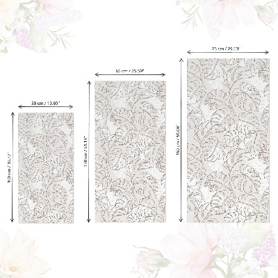 Film adhésif pour meuble Feuilles de monstera