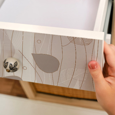 Papier à coller sur meuble Motif feuillu