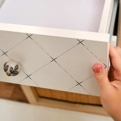 Papier à coller sur meuble Losanges géométriques