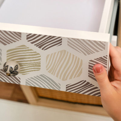 Papier à coller sur meuble Mosaïque hexagonale