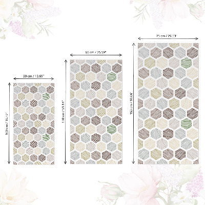 Papier à coller sur meuble Mosaïque hexagonale