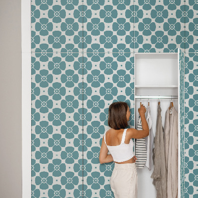 Film adhésif pour meuble Géométrie florale