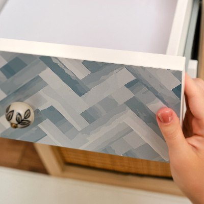 Papier à coller sur meuble Chevrons gris