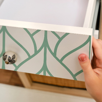Papier adhésif pour meuble Feuilles géométriques