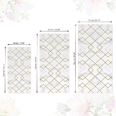 Film adhésif pour meuble Géométrie du marbre