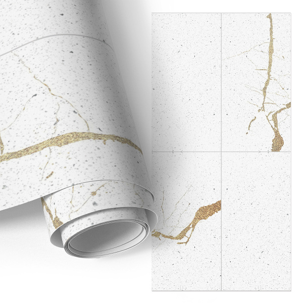 Papier adhésif pour meuble Assiettes blanches