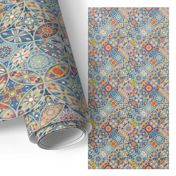 Papier adhésif pour meuble Mosaïque colorée