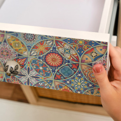 Papier adhésif pour meuble Mosaïque colorée