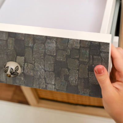 Papier adhésif sur meuble Mur de pierre