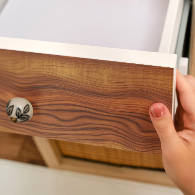 Papier à coller sur meuble Vagues de bois