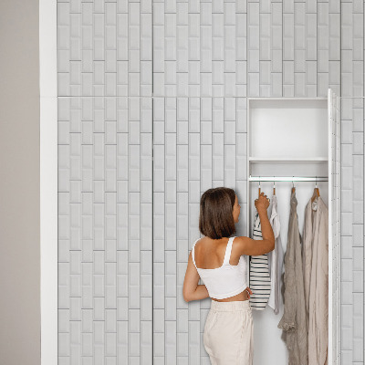 Sticker sur meuble Carrelage blanc